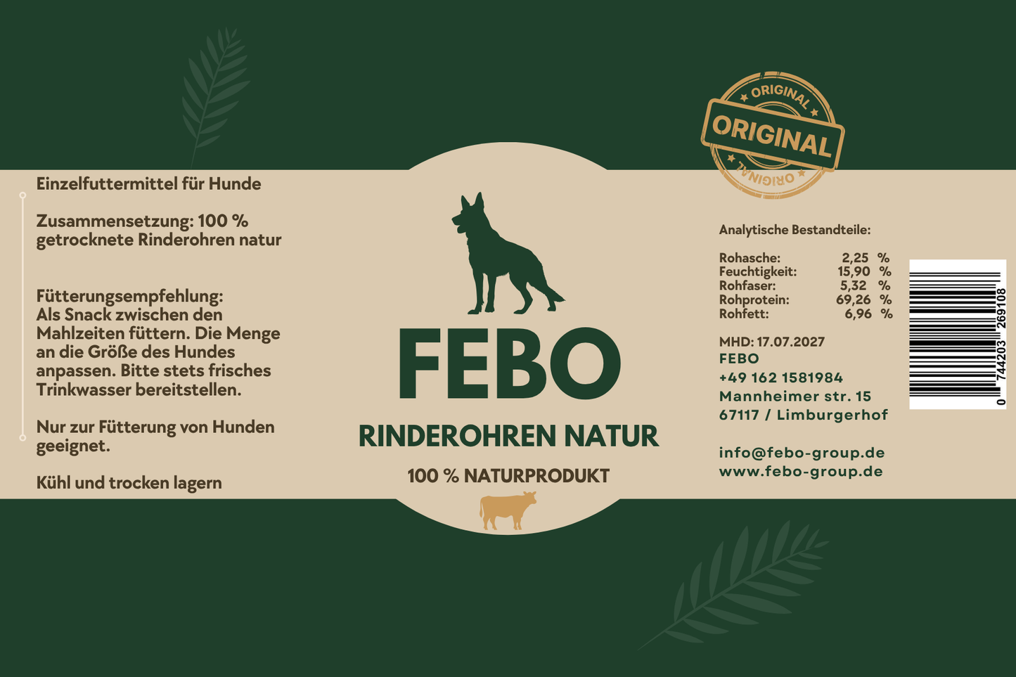 Kurutulmuş Dana Kulak Naturel 100 gr